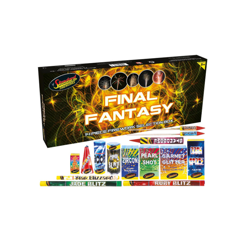Black Cat Fireworks Final Fantasy Selection Box - £30.00