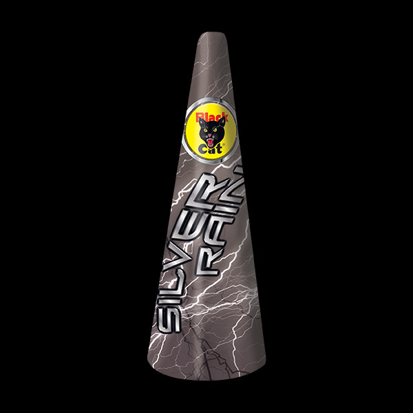 Black Cat Fireworks Silver Rain
