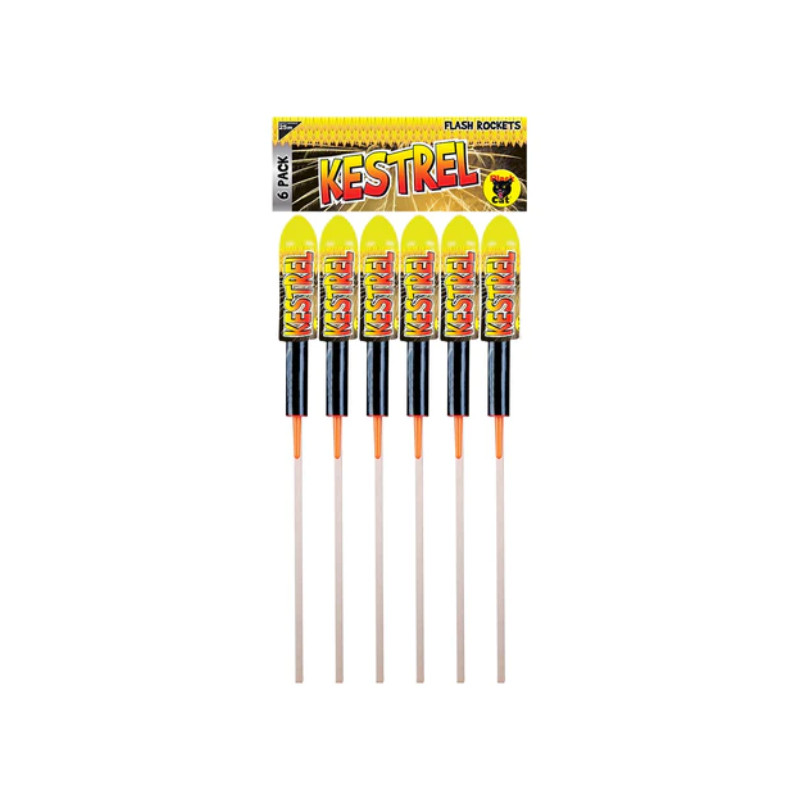 Black Cat Fireworks Kestrel Rockets - £17.50