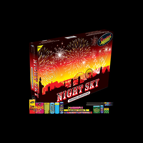 Black Cat Fireworks Night Sky Selection Box