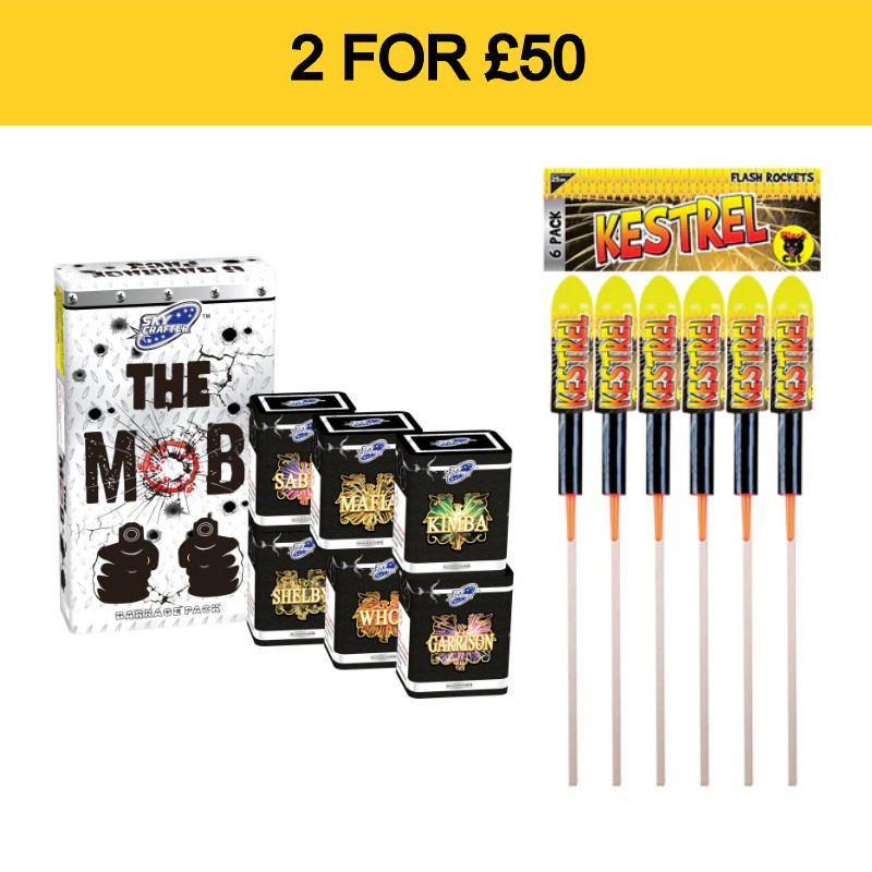  2 for £50.00 - The Mob & Kestrel