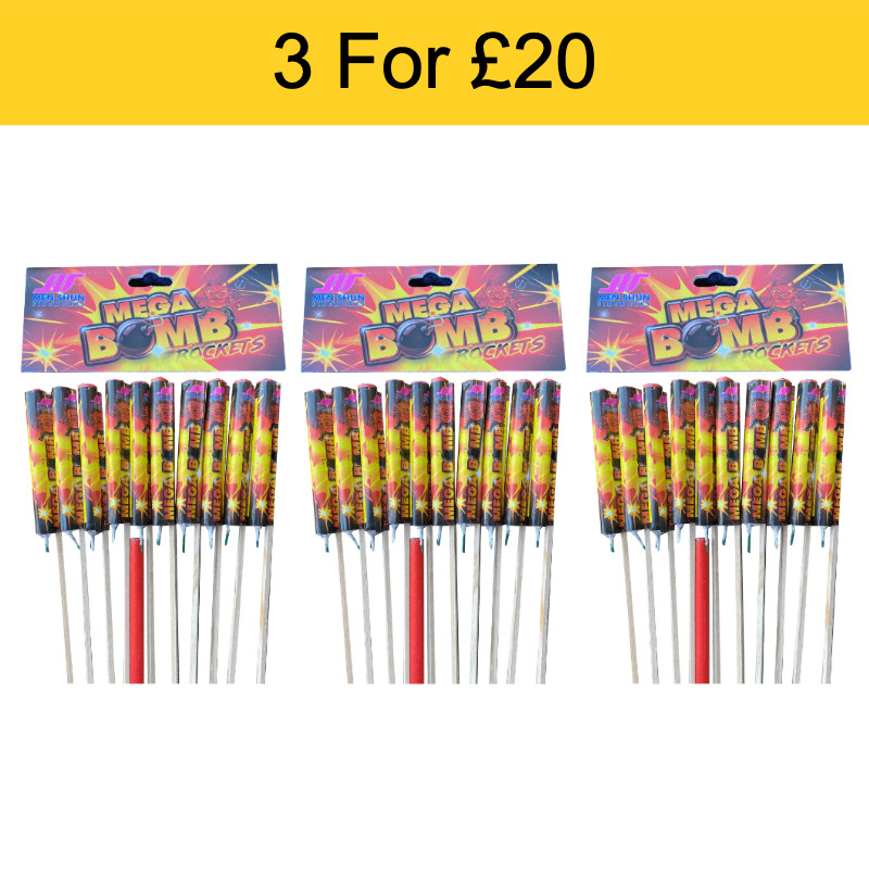  Mega Bombs - 3 for £20.00